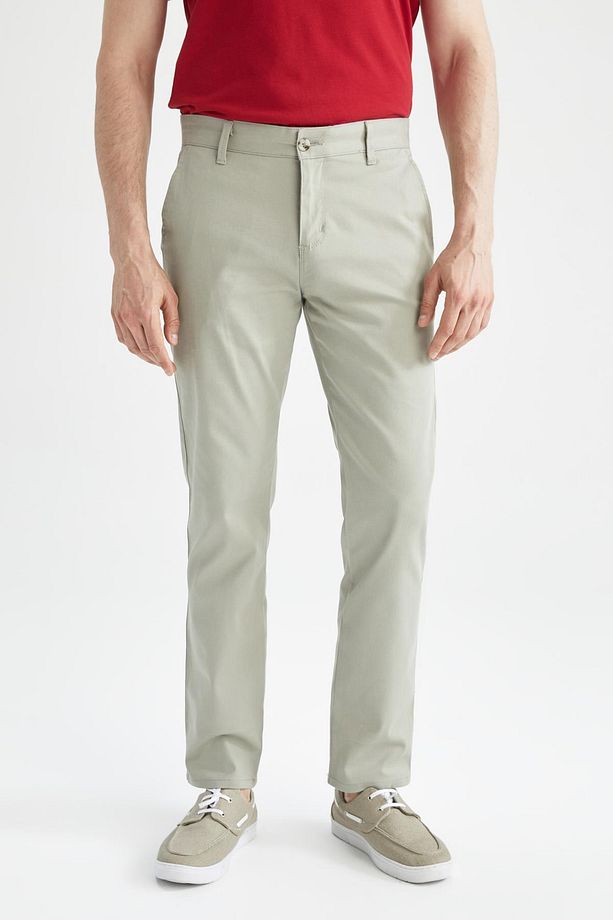 Regular Fit Basic Pamuklu Chino Pantolon T1052az22sp - 5
