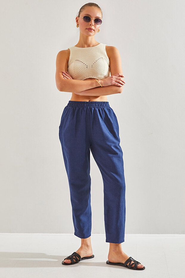 Damenhose mit elastischem Bund60201002 - 1