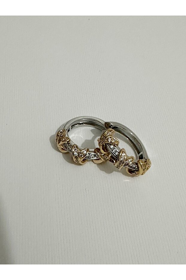 Altın Kaplamalı Silver Küpe