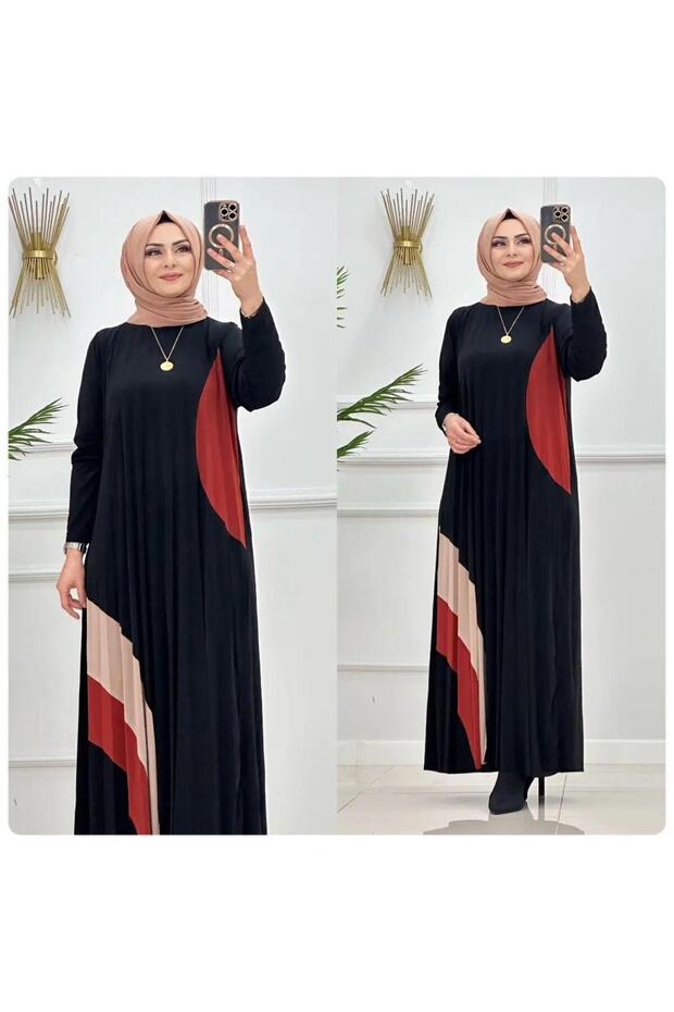 Our Wonderful Sandy Rainbow Detailed Meva Dress