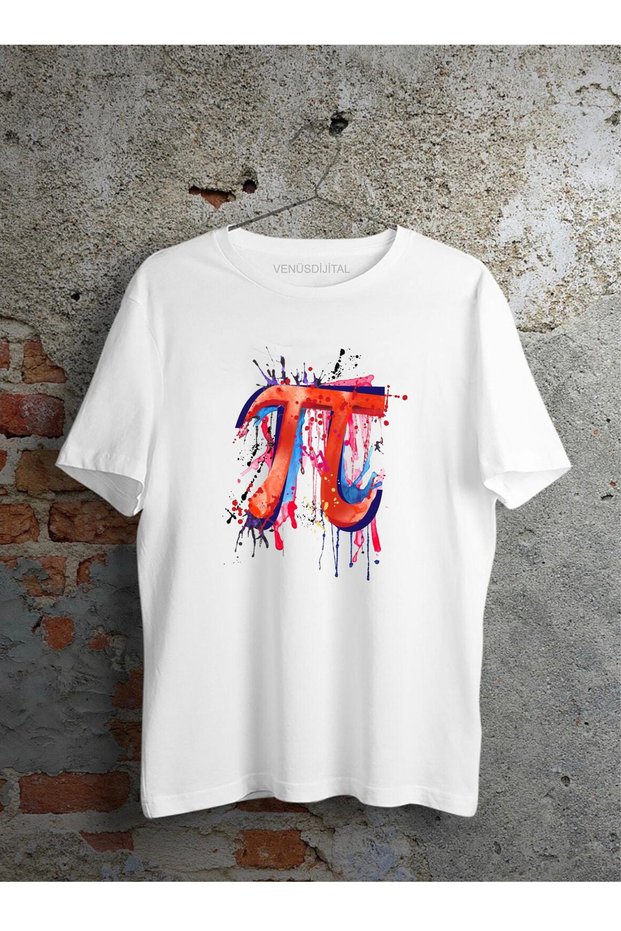 Mathematics Symbol Pi Number 3.14 March 14th Printed T-Shirt Unisex T-shirt