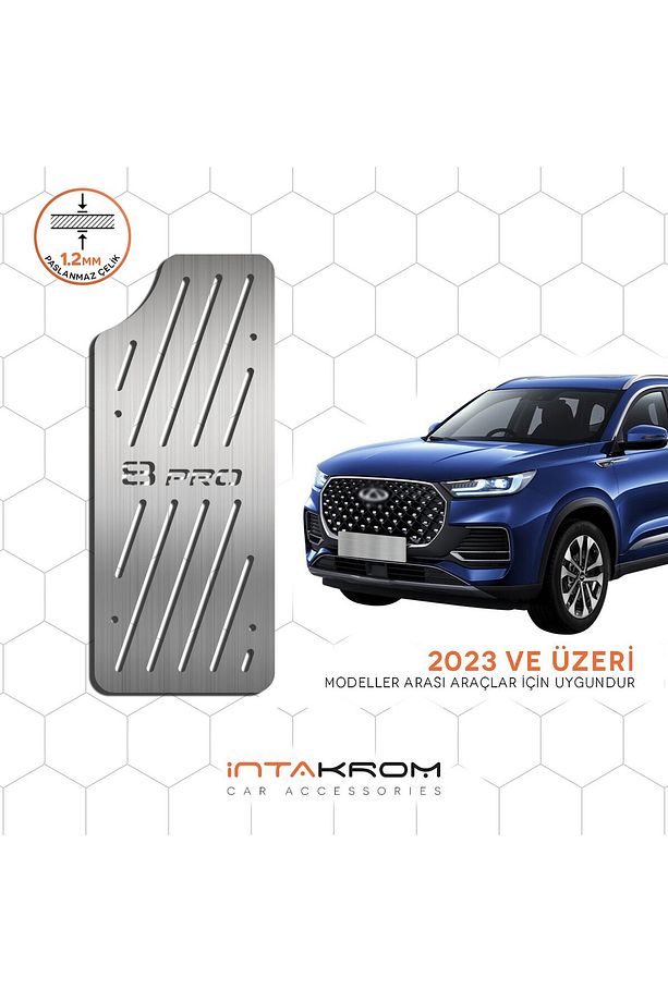 Chery Tiggo 8 Pro Krom Ayak Dinlendirme Pedalı 2023 ve Üzeri - 1