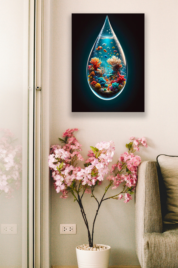 Stylish Wooden Wall Painting Model, Home, Bedroom, Living Room, Office Frame Look Aesthetic Wall Decor