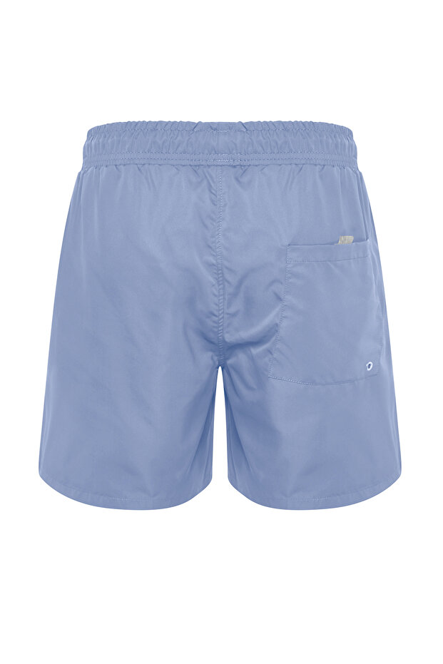 Açık Mavi Basic Standart Boy Deniz Şortu TMNSS20DS0023 - 8