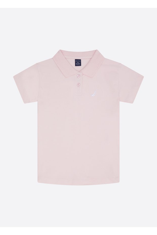 Pink Girl's Polo Neck T-Shirt N4JI0757