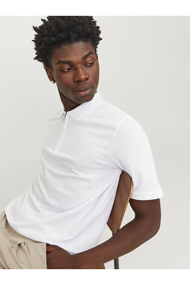 Ceket Einfarbig Polo Tişört - 7