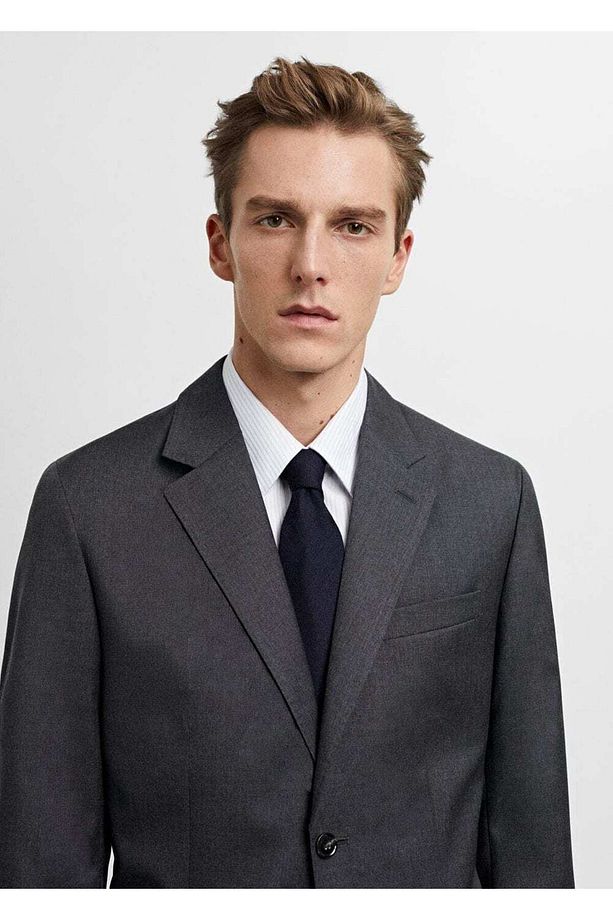 %100 Saf Yün Blazer Ceket - 7