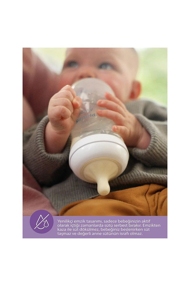 Avent Natural Response PP 2'li Biberon Seti, 1+ Ay 260ml SYC903/02 - 3