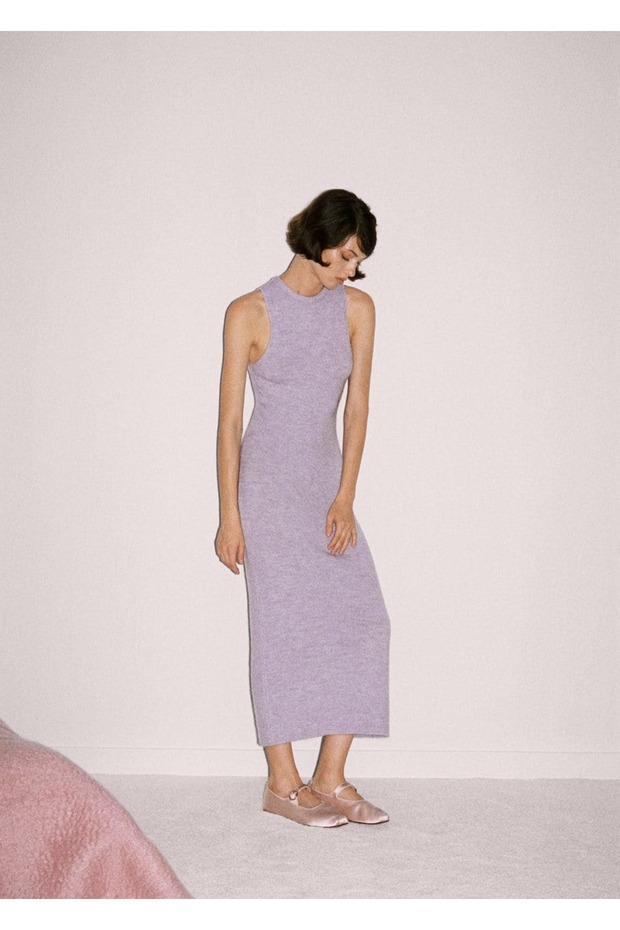 Uzun triko elbise - 7