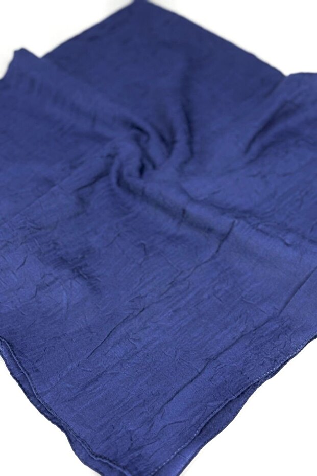 Eșarfă Kraş din bambus bleumarin - 1