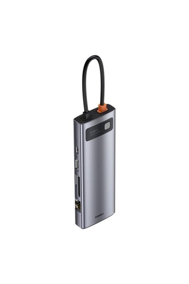 Metal Gleam Series 9in1 Type-c Hdmı Rj45 Vga Sd Pd 100w Type-c Hub Adaptör Çoklayıcı - 1