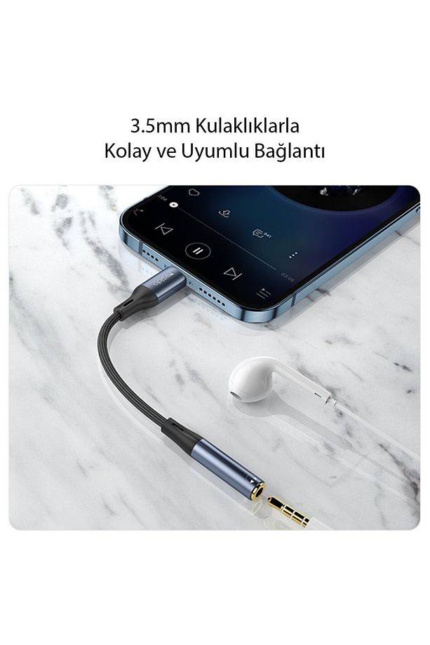 Type-c To Jack 3.5 Mm Aux Dönüştürücü Kulaklık Dönüştürücü Tüm Type-c Telefon ile Uyumlu Converter - 6