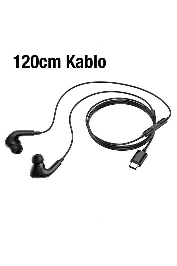 Polham Hc Pro Series 1.2mt Kablolu Type-c Kulakiçi Mikrofonlu Kablolu Kulaklık, Ultra Hafif Silikon - 3