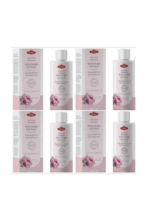 Gül Kürü %100 Doğal Gül Suyu 150ml X 4 Adet Gülsuyu 116 - 1