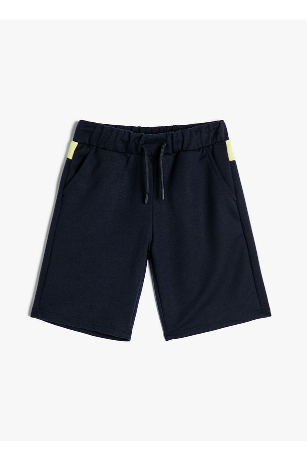 Normal Bel Regular Fit Lacivert Erkek Şort 4SKB40125TK - 1