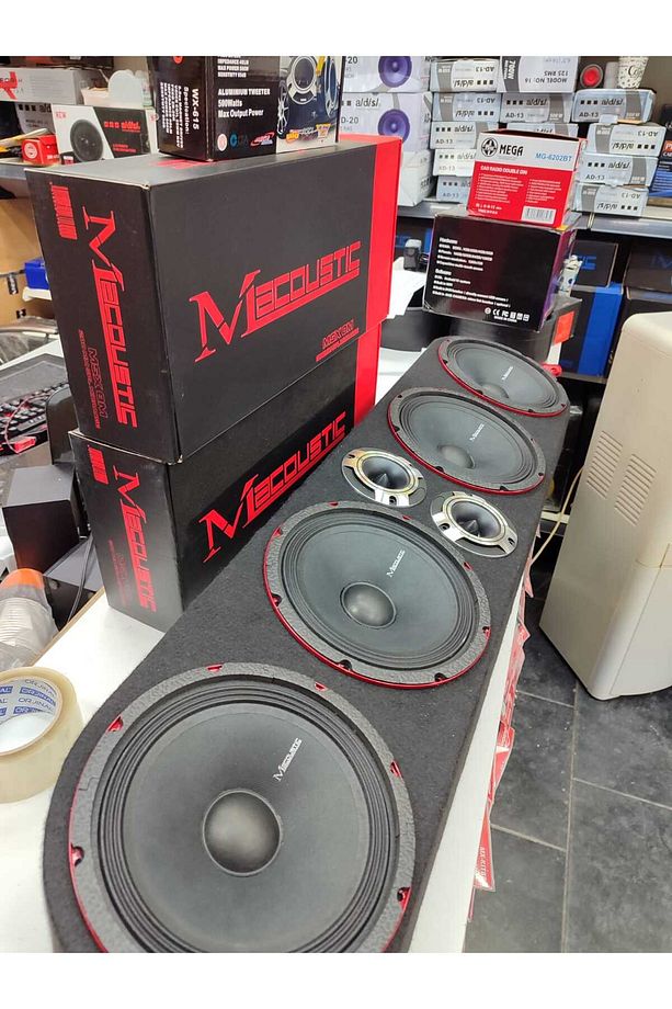 20 CM MİDRANGE SPL MACOUSTIC 400 WATTS 200 RMS WONDEX TWEETER 10 CM PANTİZOT POF SİSTEM - 5