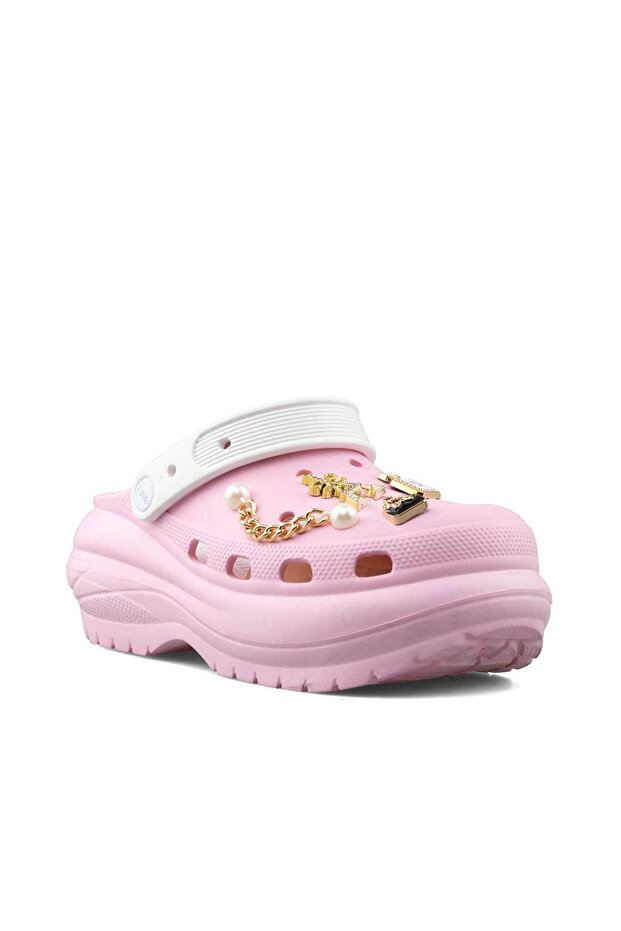 602 Pink Women's Jewelled Slippers
