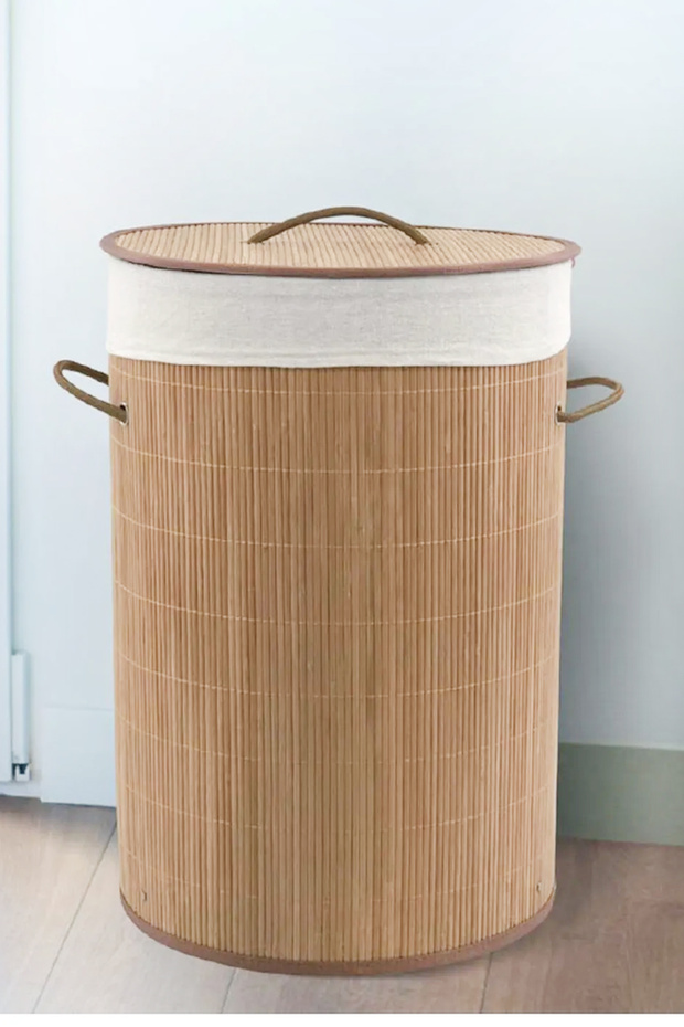 Bambu Çamaşır Sepeti Katlanır Sepet 3080 - 1