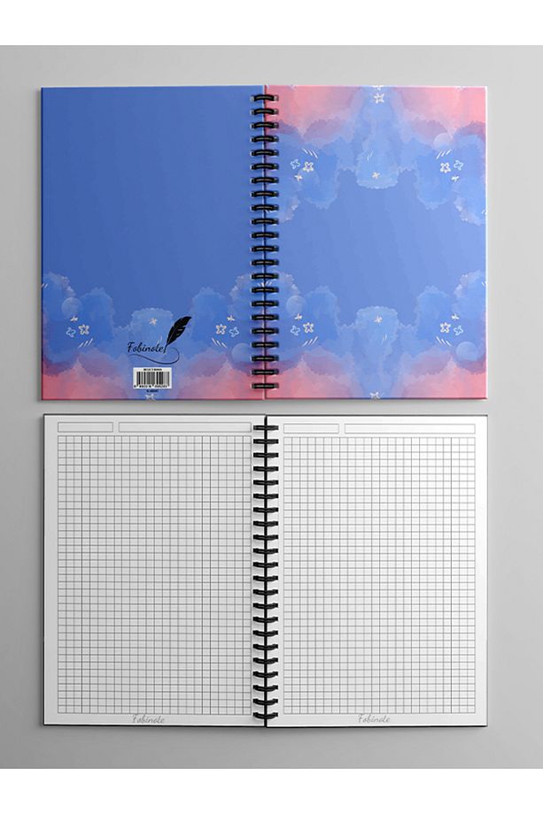 Spiralli Okul Defteri 80 Yaprak (1 Adet) - A5 Boy Kareli Defter - 3