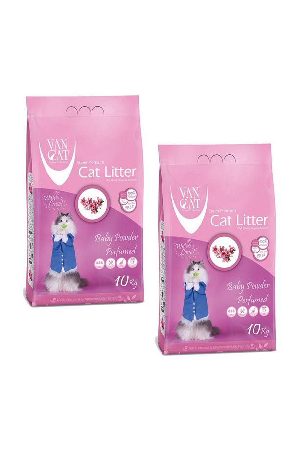 Pudra Kokulu İnce Taneli Kedi Kumu 10 Kg x 2 Adet - 1