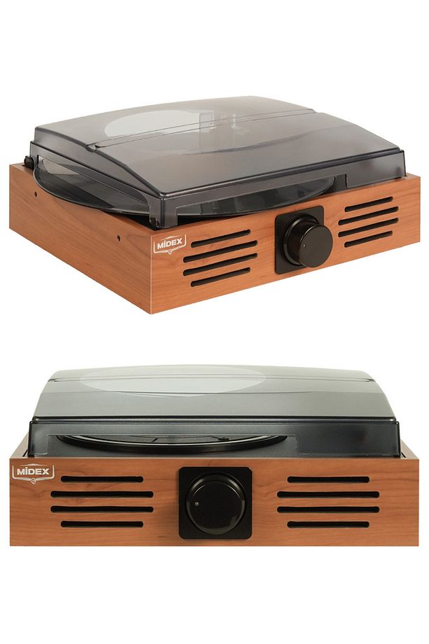 Mtx-106or Nostaljik Retro Pikap Plak Çalar (BLUETOOTH AUX HOPARLÖRLÜ 3 DEVİR) I?ğne Dahil - 6