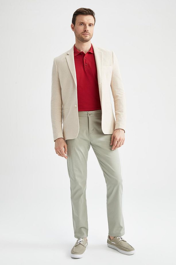 Regular Fit Basic Pamuklu Chino Pantolon T1052az22sp - 4