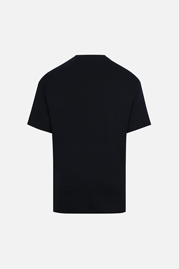 OVERSIZED FIT COORDINATE ERKEK TSHIRT LACIVERT - 7