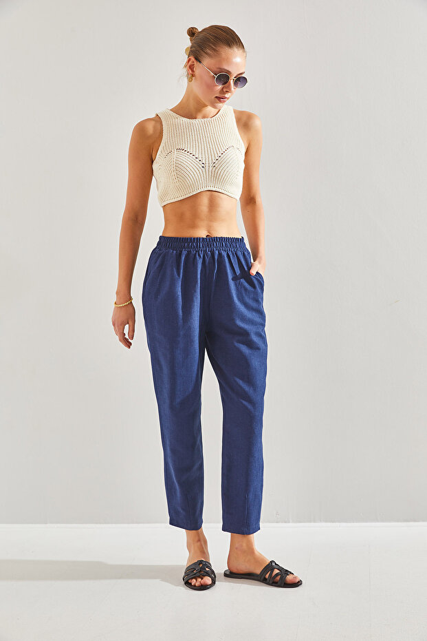 Damenhose mit elastischem Bund60201002 - 3