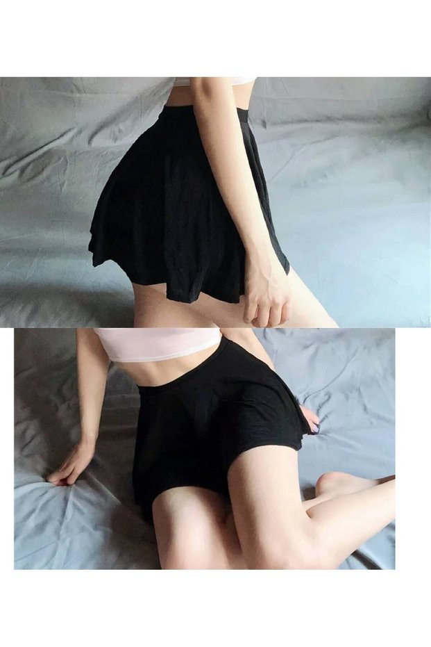 Flared Skirt Elastic Waist Skirt Bell Skirt Mini Skirt Sports Skirt