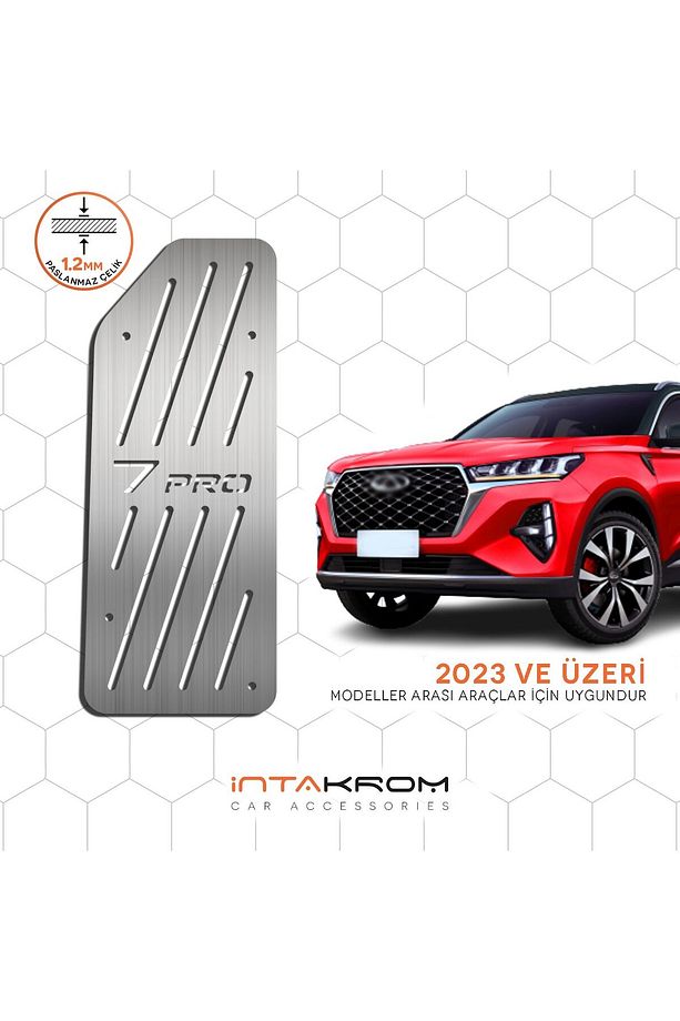 Chery Tiggo 7 Pro Krom Ayak Dinlendirme Pedalı 2023 ve Üzeri - 1