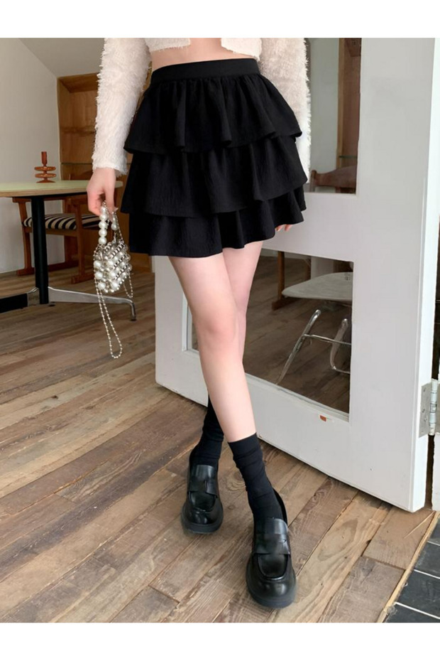 Fustă myconos neagră - 1