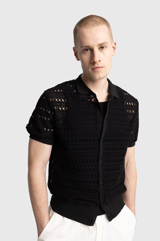 ÖRGÜLÜ TRIKO GÖMLEK - 4