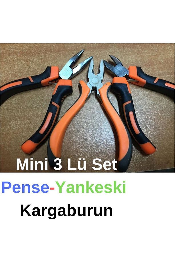 Mini 3lü Set Pense Kargaburun Yankeski Takı Yapım Seti Elektronik - 1