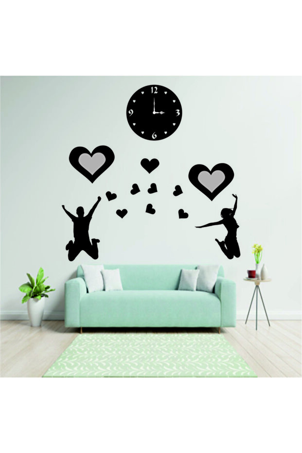 ساعة حائط مزخرفة خاصة للأزواج - 1