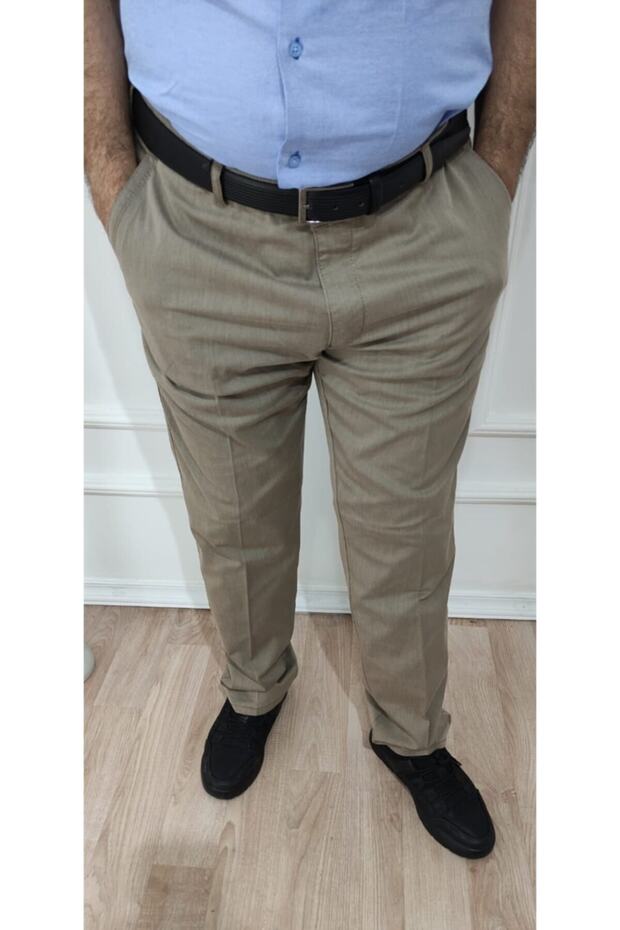 Men's Plus Size Relaxed Cut Linen Trousers