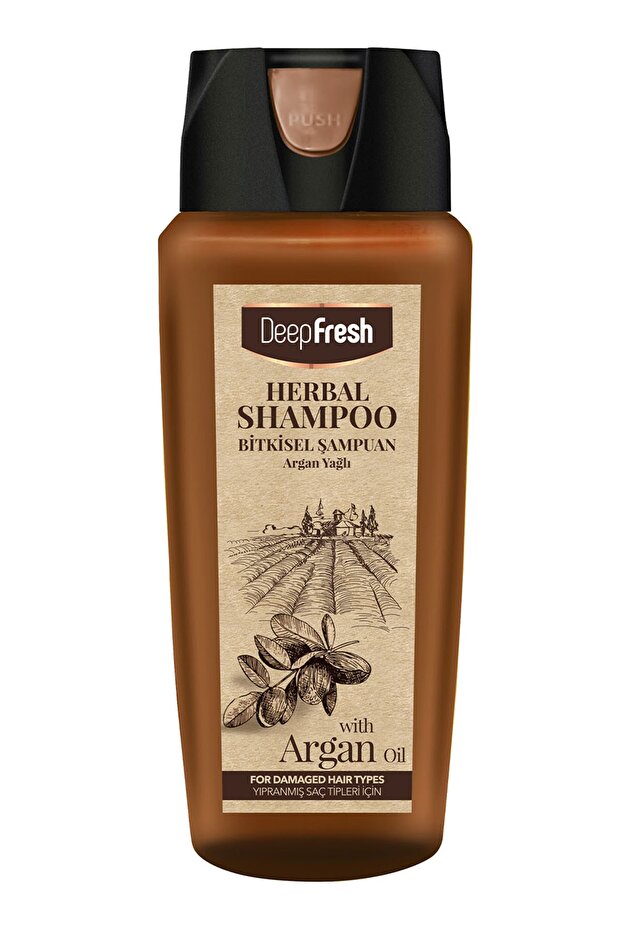Herbal Bitkisel Şampuan Argan Yağı Özlü Yıpranmış Saçlar 500 ml - 1