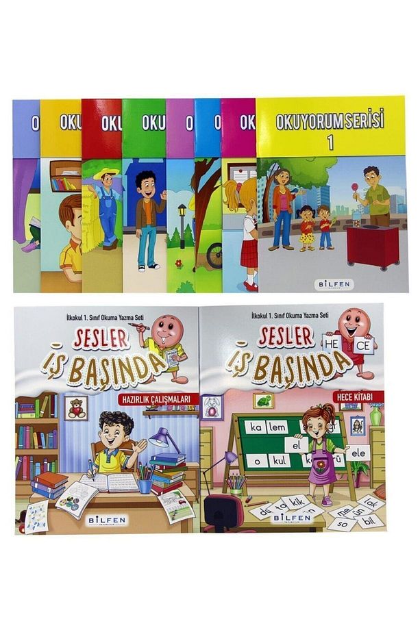 Bilfen 1. Sınıf Okuma Yazma Seti Sesler Iş Başında - 4