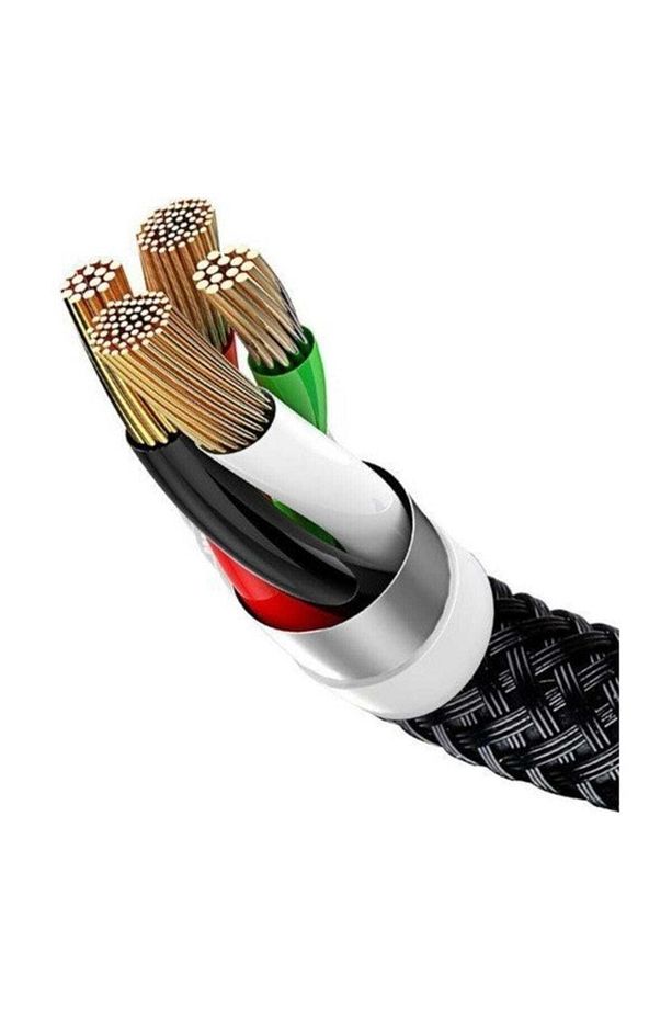 iPhone Lightning, Micro, Type C 30 cm Şarj Kablosu 3ü1 Arada - 5