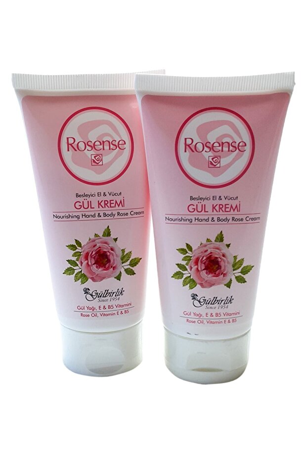 Moisturizing Tube Nourishing Hand and Body Rose Cream 75 ML x 2 Pieces