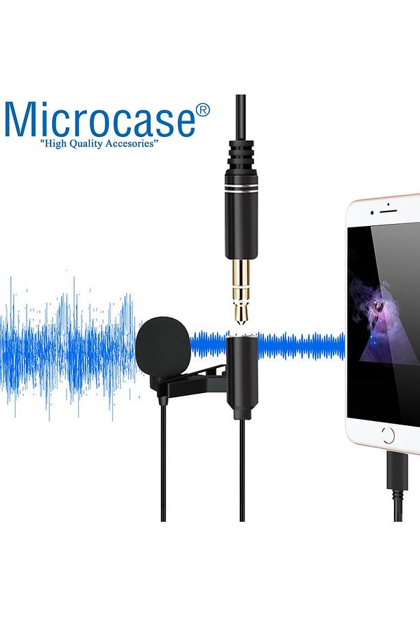 3.5 Mm Kulaklık Girişli Iphone Ipad Lightning Profesyonel Yaka Mikrofonu 1.5 Mt - Al2633 - 4