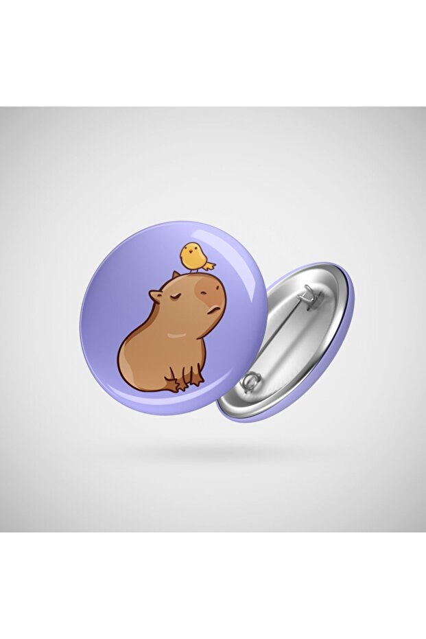 Capybara With A Bird Rozet - 1
