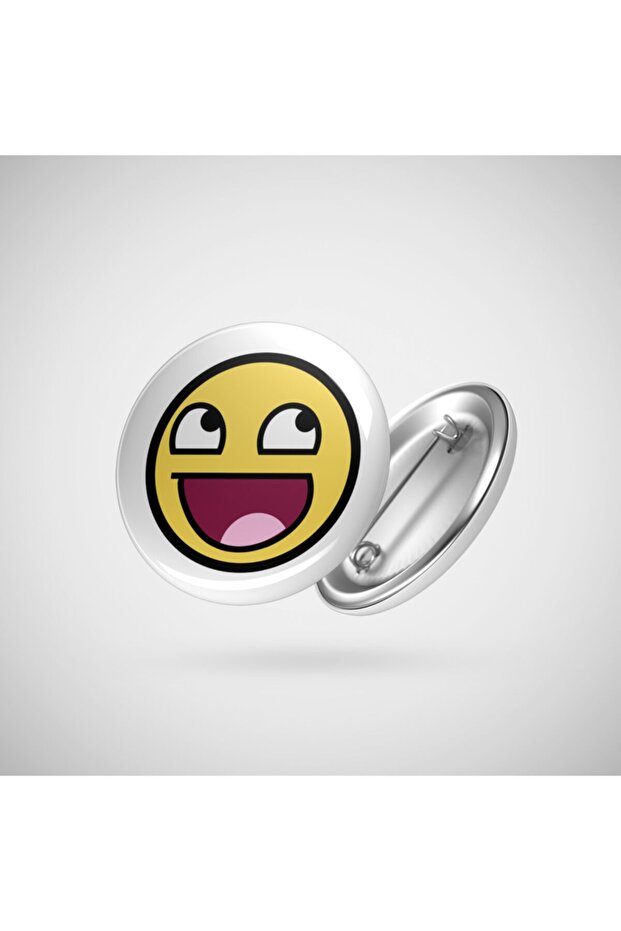 Awesome Face Epic Smiley Rozet - 1