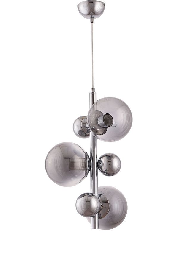 Salkım 3 Lü Gümüş (KROM) Kaplama Sarkıt Modern Avize - Çakır Avize - 1