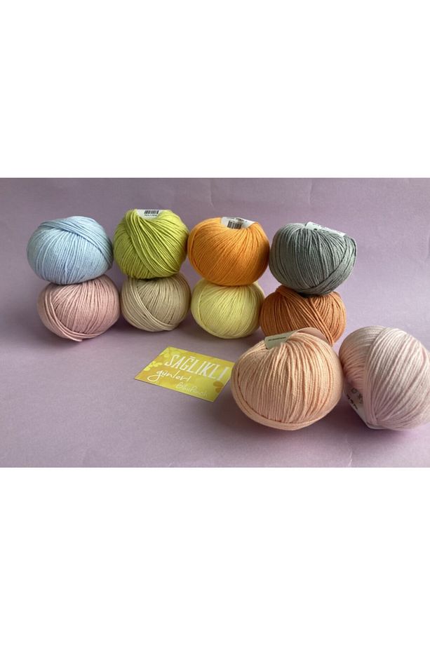 10’lu Pastel Renkler Ip Seti - 1