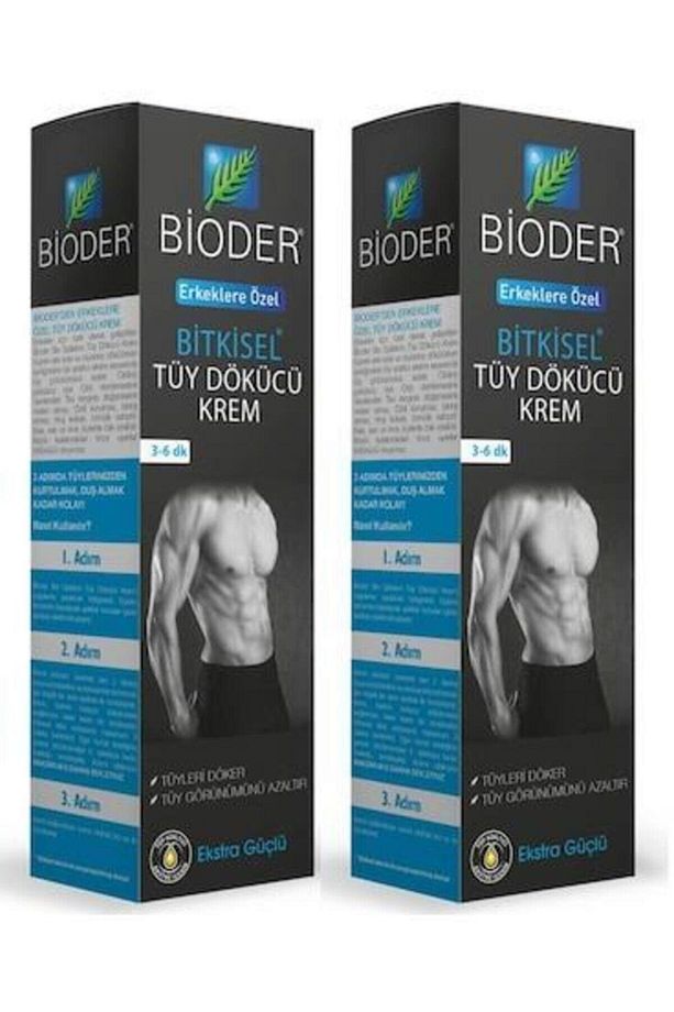 Erkeklere Özel Bitkisel Formül Tüy Dökücü Krem 100 ml X 2 Adet - 1