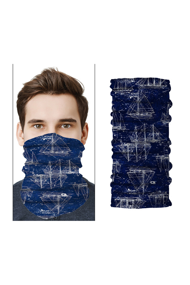 Captain Jack Sparrow Motor Cycling Face Mask Outdoor Patterned Buff Neck Collar Bandana Balaklava