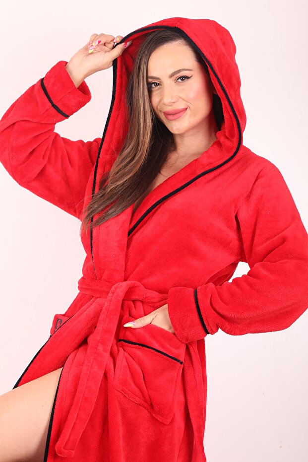 Rochie lungă cu glugă 100% bambus - 4