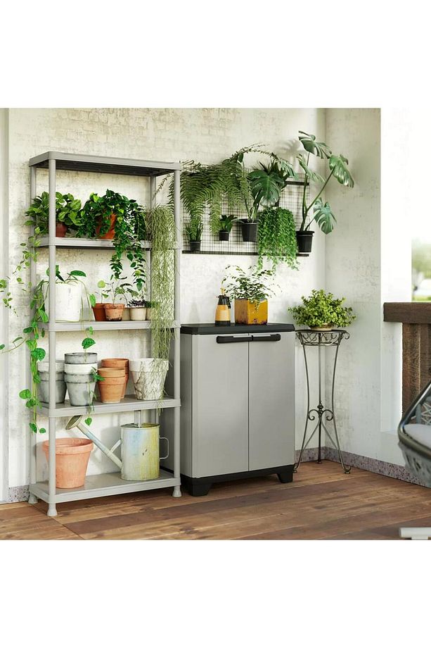 Plastik Bahçe Balkon Kiler Plastik Dolap 68x39x90cm - 4