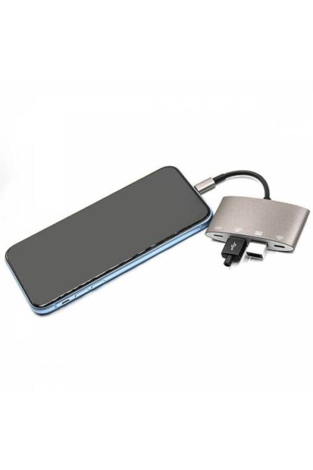Polham Apple Ipad Ve Iphone Için Lightning 2 Usb, 1 Otg Dönüştürücü, Kamera, Klavye Mouse Kablosu - 3