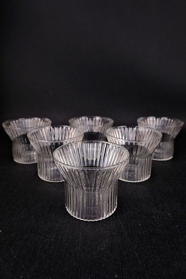 6'lı Cam Çerezlik Dondurmalık ve Kase Sunum Seti 280 Ml - 04176 C1-1-154 - 4